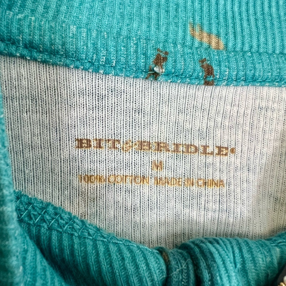 Bit & Bridle Blue Equestrian Print Top - Picture 6 of 6